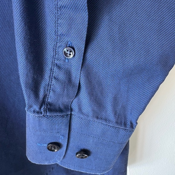 Holt Renfrew Blue Button Down Shirt - Picture 6 of 8
